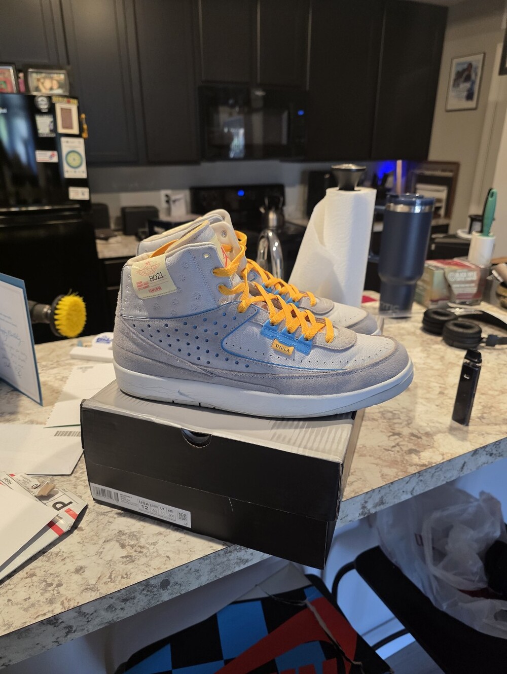 Air Jordan 2 x Union "Grey Fog" Mens Size 13
